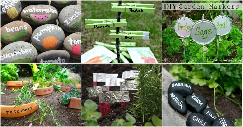 Garden Markers from Recycled Materials